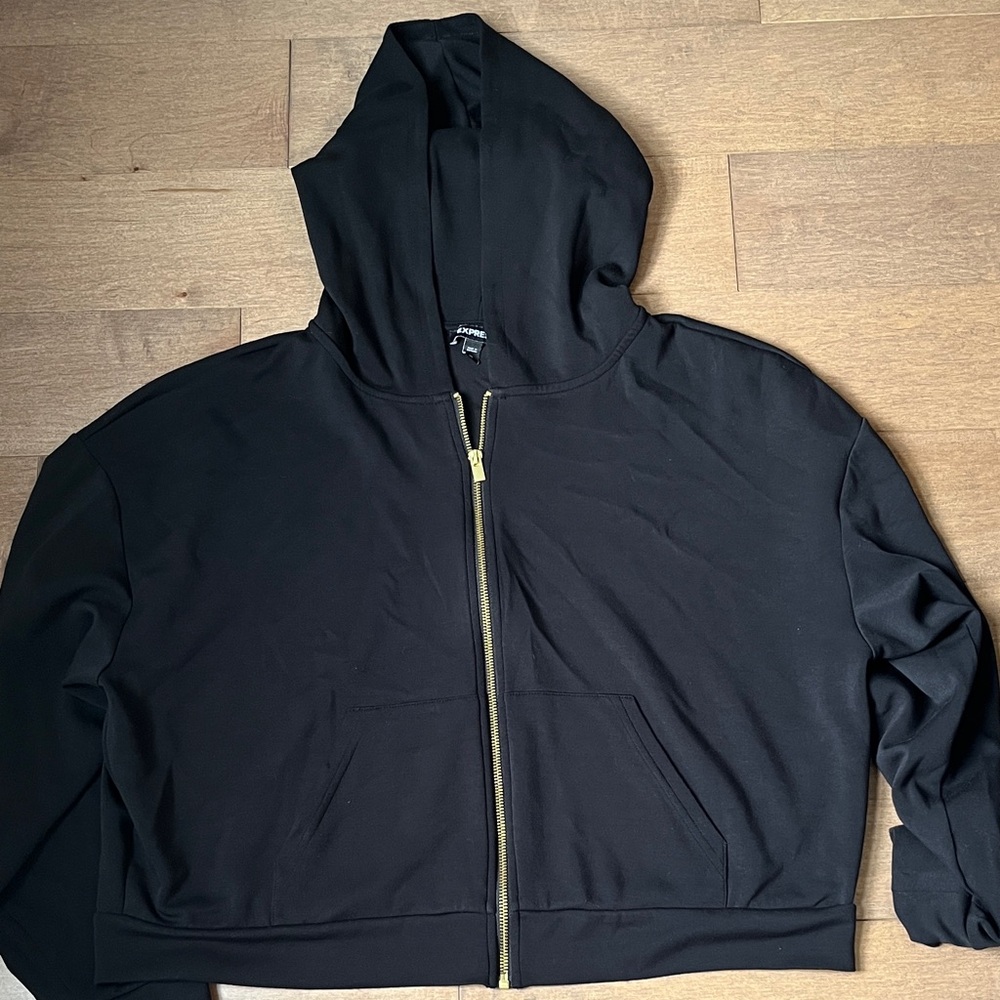 Express Black Hoodie Sweater